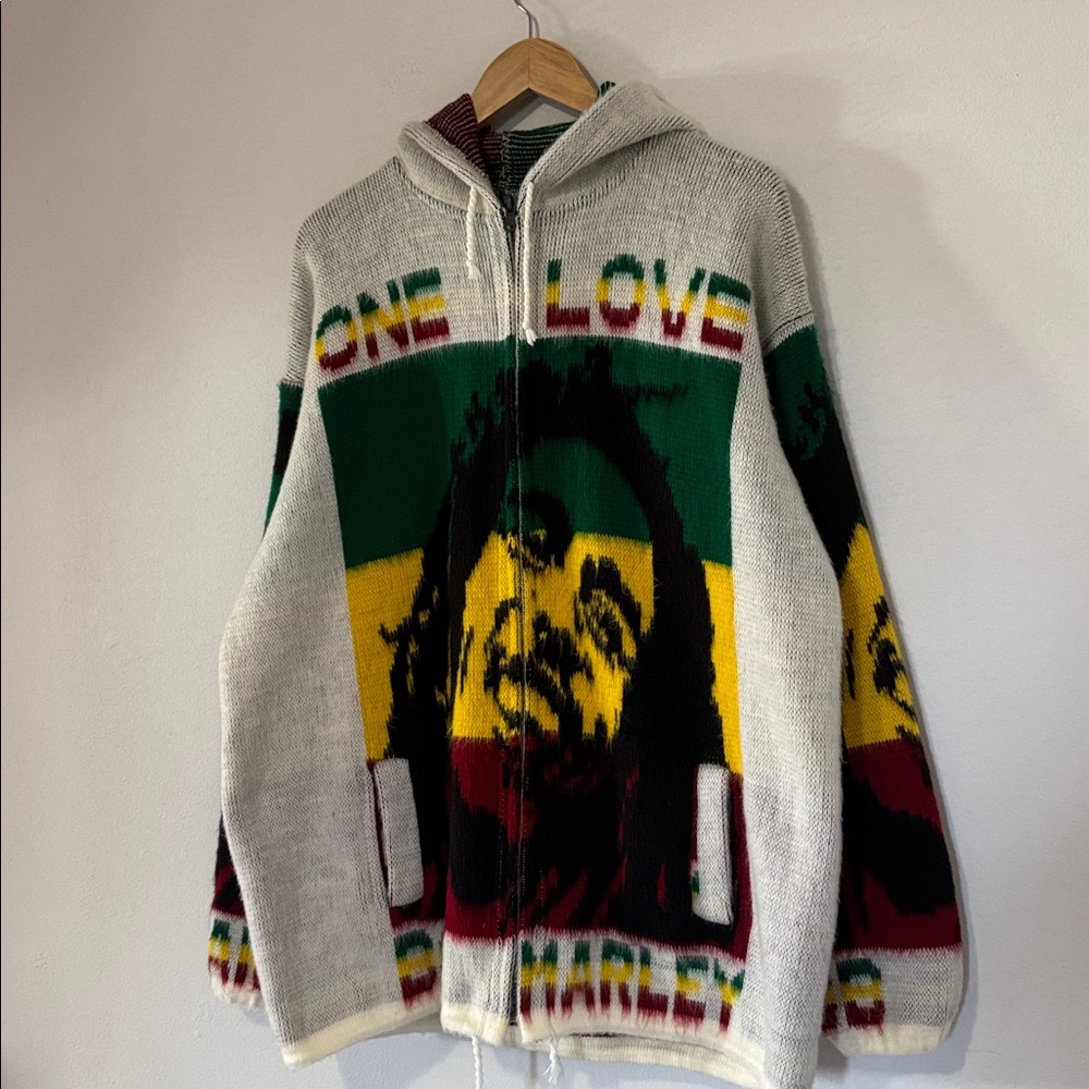Vintage Tejidos Ruminahui Bob Marley Sweater / One Love / XL - Picture 2 of 7